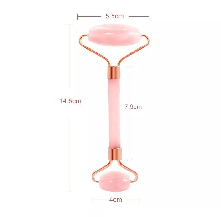 Pòtatif 100% Natirèl Quartz Rose Jade roulo