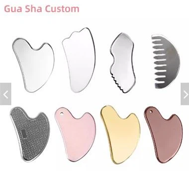 304 Nerjaveèi asye kè fòm Gua Sha zouti