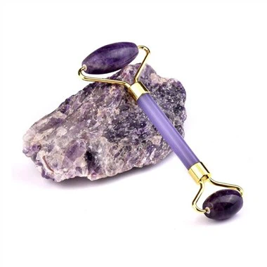 Ametist masaj roulo ak manch plastik