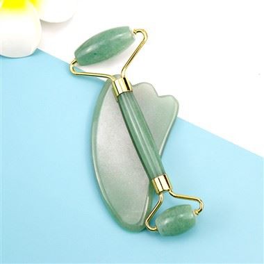 Anti-aje Woulo feminen Natirèl Green Jade Bote Massage Zouti