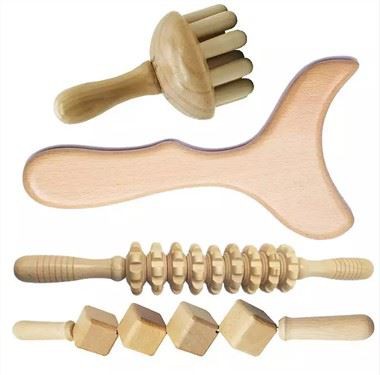 Handheld Wooden Massager Set Anlesale