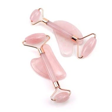 Quartz figi roulo & gua sha zouti vizaj