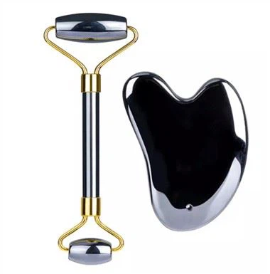 Terahertz figi roulo ak Gua Sha Set