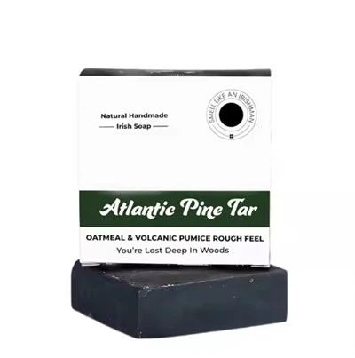 Mens Pine Tar savon etikèt prive